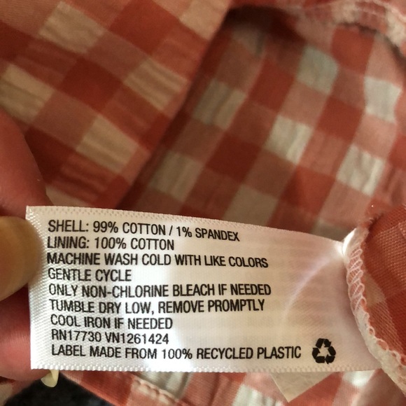 Wild Fable Gingham Sleeveless Peplum Top XXL - Picture 6 of 7